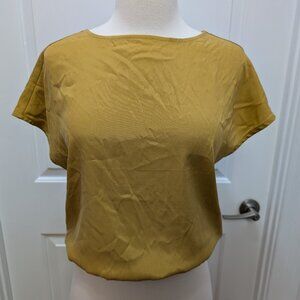 Universal Standard Size 00-0 Palma Cupro Top in Brass